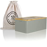 Lars NYSØM Panera I Recipiente para Pan con Bolsa incluida Hecha de Lino para una frescura particularmente Duradera I…